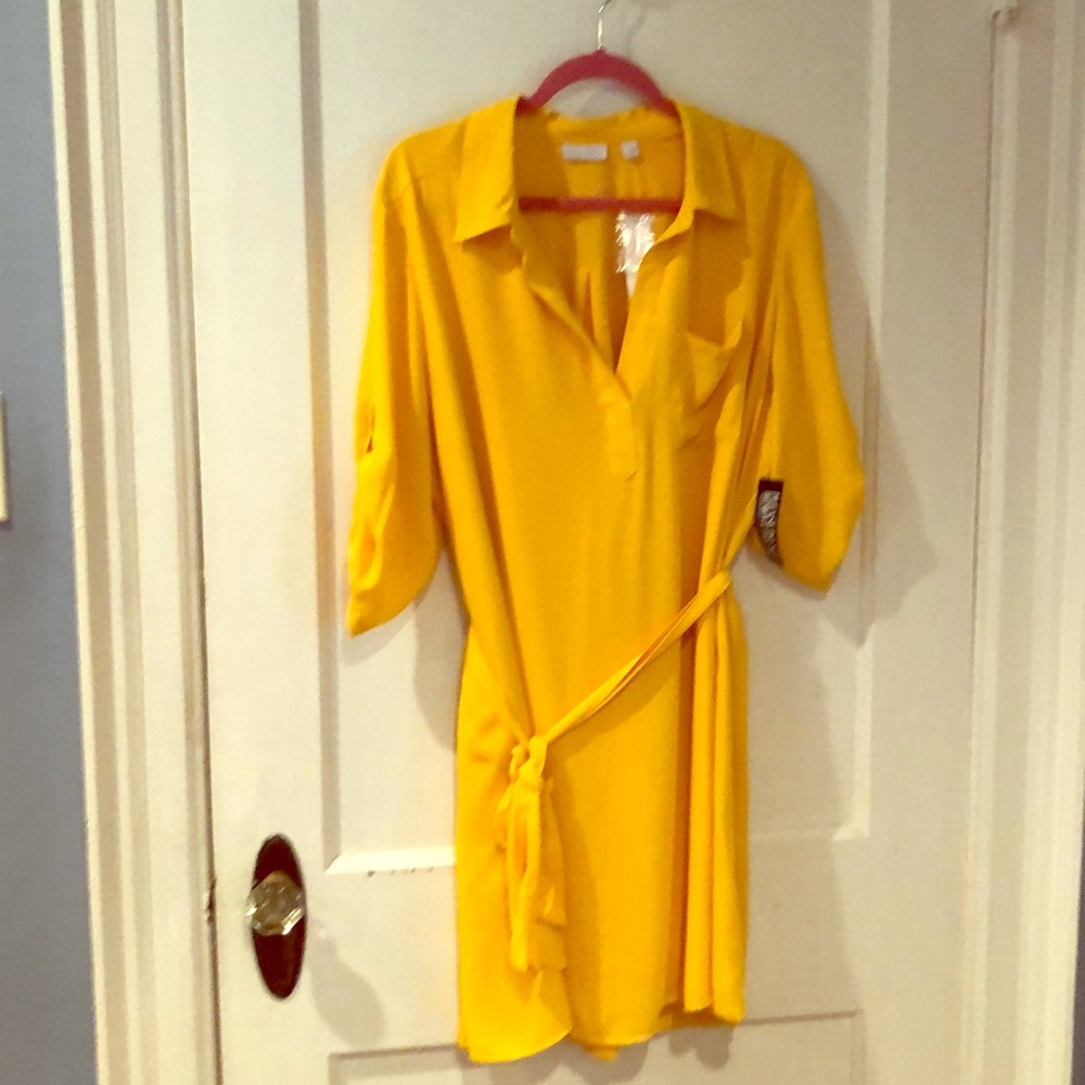 Yellow Shirt dress